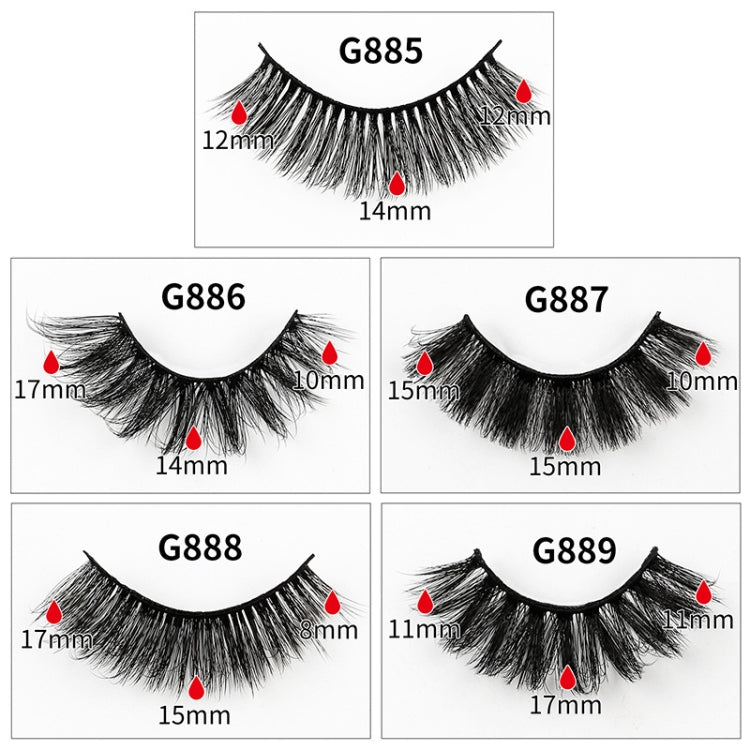 8pairs /Box Naturally Thick Eyelashes Large Curvature Curling False Eyelashes My Store