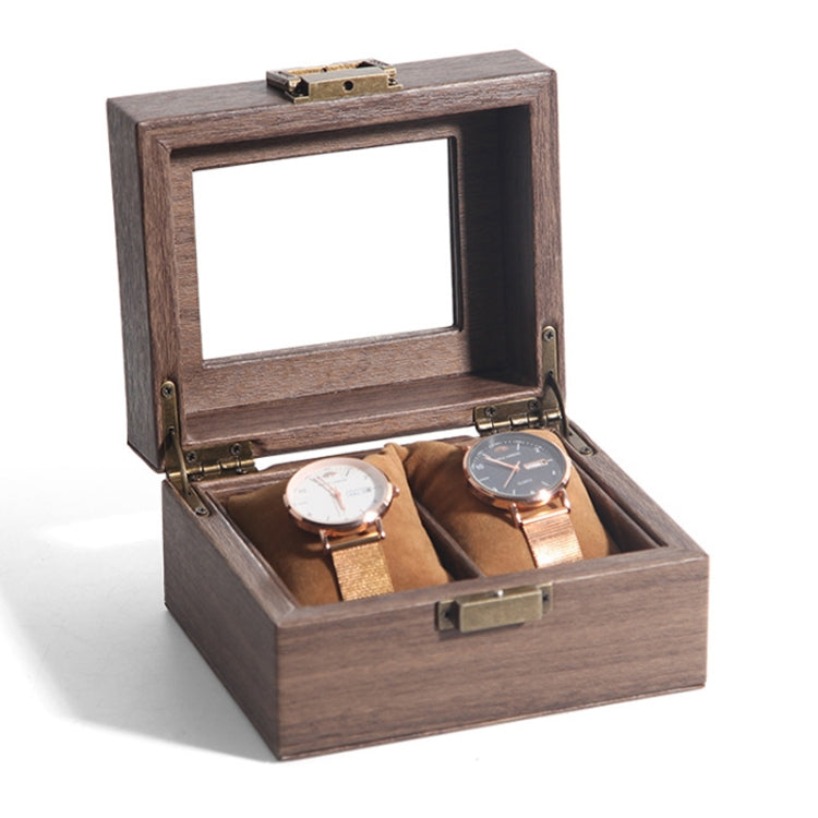 Wood Grain Leather Watch Display Box Watch Storage Case Jewelry Box