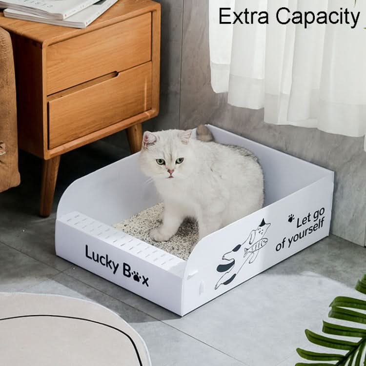 Portable Disposable Cat Litter Pan Open No Wash Litter Tray - Reluova