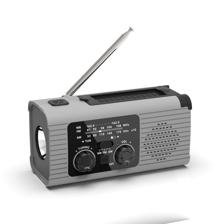 Solar Charging NOAA Emergency Weather Radio with LED Flashlight Reading Lamp, SOS Alarm Reluova