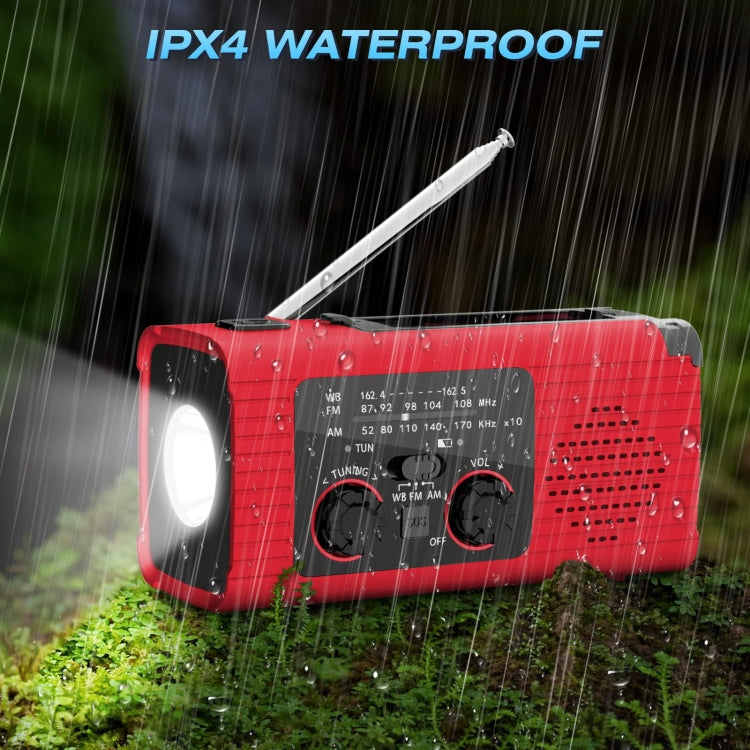 Solar Charging NOAA Emergency Weather Radio with LED Flashlight Reading Lamp, SOS Alarm Reluova