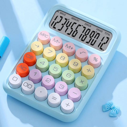 12-Bit Dopamine Flex Keyboard Calculator Candy Color Office Student Calculator