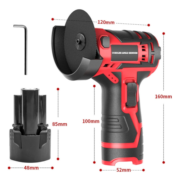 HILDA 12V 3 Inch Li-Ion Angle Grinder Home Cutting And Sanding Machine, EU Plug My Store