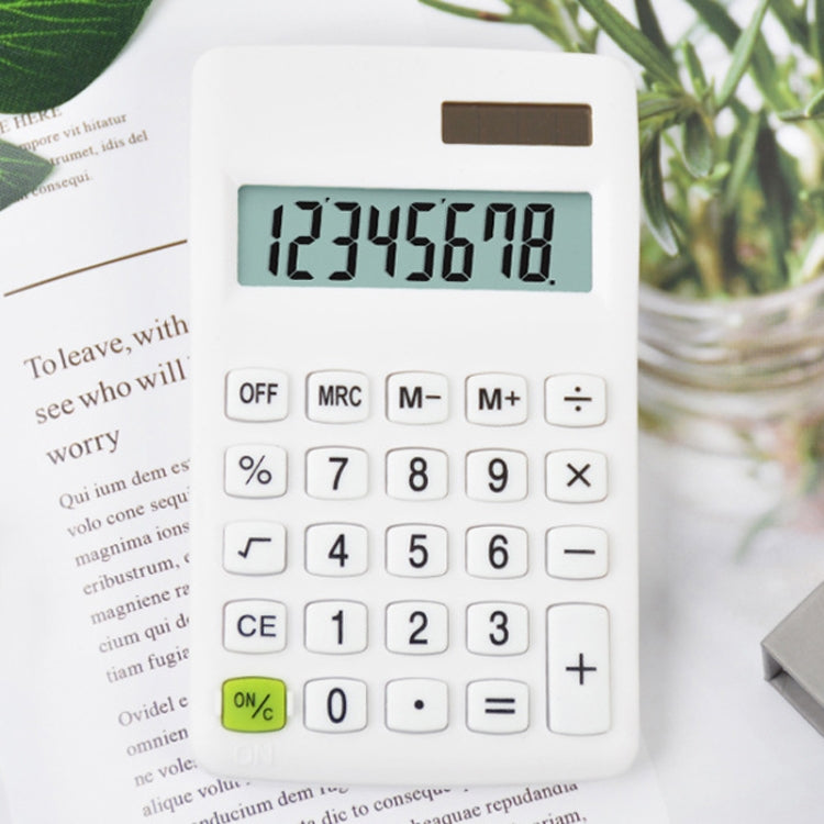 8-digit Candy Colored Solar Calculator Multifunctional Mini Student Electronic Calculator My Store