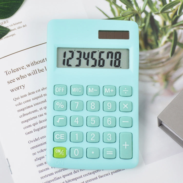 8-digit Candy Colored Solar Calculator Multifunctional Mini Student Electronic Calculator My Store