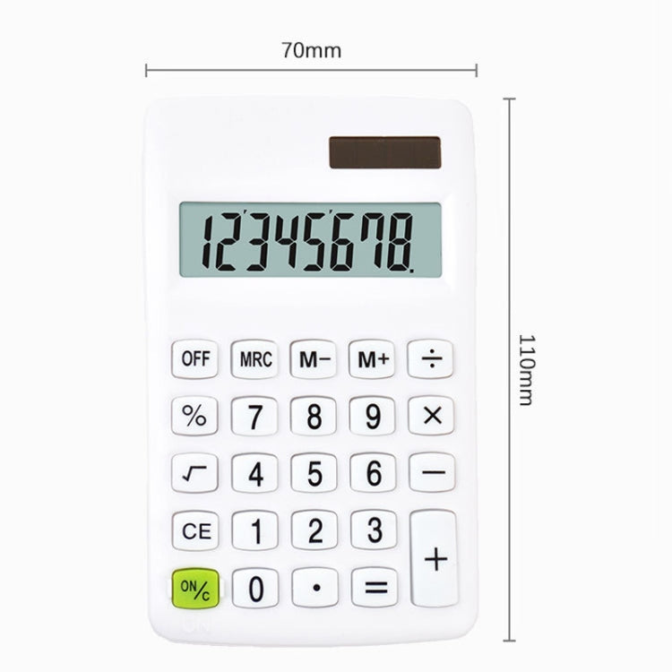 8-digit Candy Colored Solar Calculator Multifunctional Mini Student Electronic Calculator My Store