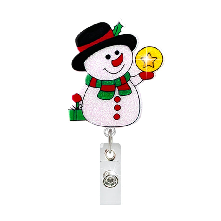 68cm Christmas Cartoon Pull Badge Reel Rotatable Certificate Buckle