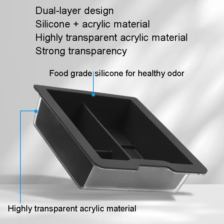 For Tesla Model 3 / Y Silicone Double Layer Storage Small Ice Box ÎҵÄÉ̵ê