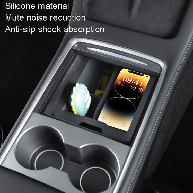 For Tesla Model 3 / Y Silicone Double Layer Storage Small Ice Box ÎҵÄÉ̵ê