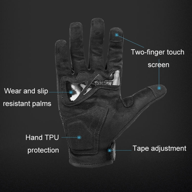 SOMAN Motorcycle Riding Anti-fall Breathable Anti-slip Carbon Fiber Gloves