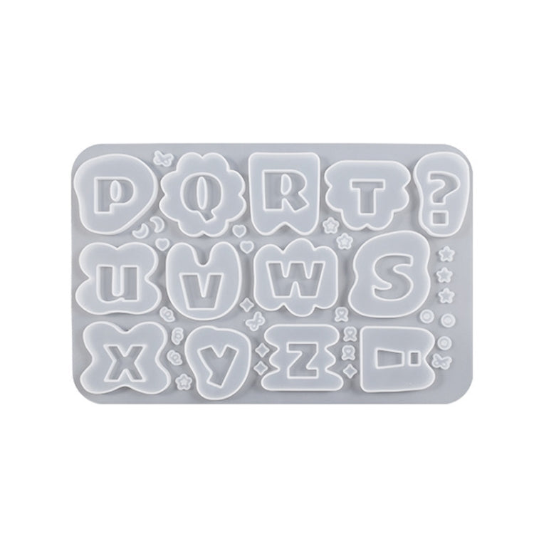 Crystal Epoxy Resin Lace Letter Mold Symbol Pendant Silicone Mold