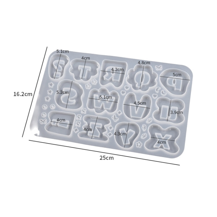 Crystal Epoxy Resin Lace Letter Mold Symbol Pendant Silicone Mold My Store