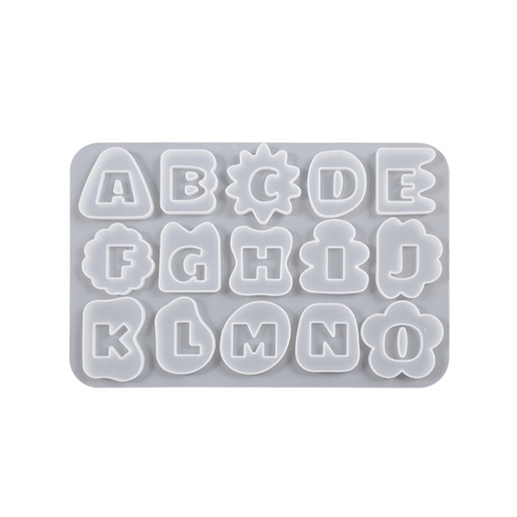 Crystal Epoxy Resin Lace Letter Mold Symbol Pendant Silicone Mold