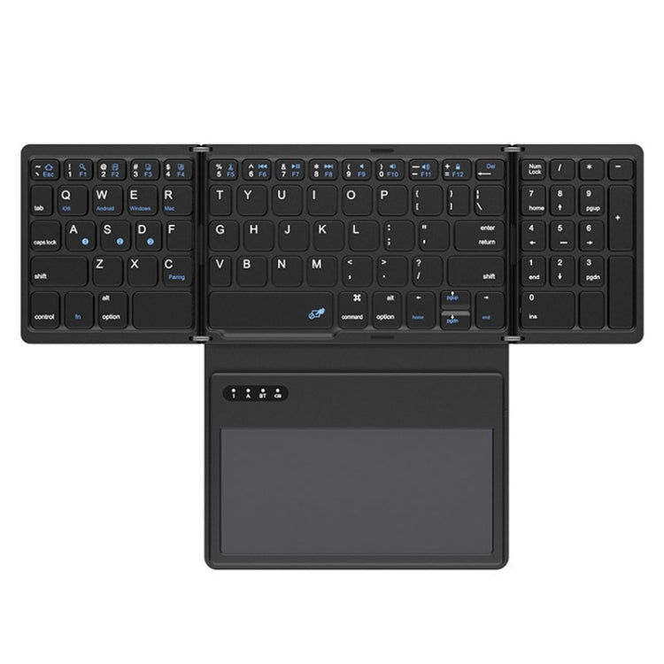 Leather Wireless Bluetooth Keyboard With Touch-Pad Multi-System External Portable Universal Keypad My Store