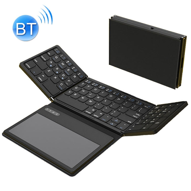 Leather Wireless Bluetooth Keyboard With Touch-Pad Multi-System External Portable Universal Keypad My Store