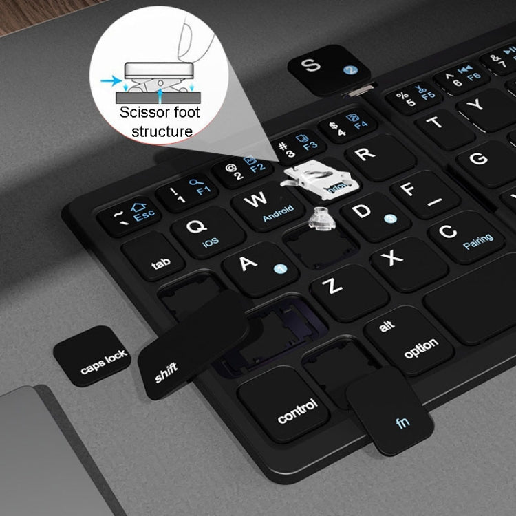 Leather Wireless Bluetooth Keyboard With Touch-Pad Multi-System External Portable Universal Keypad My Store