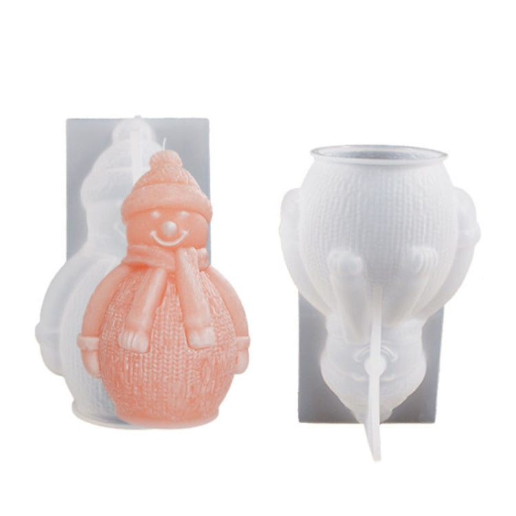 Christmas Crystal Silicone Mold DIY Snowman Elk Candle My Store