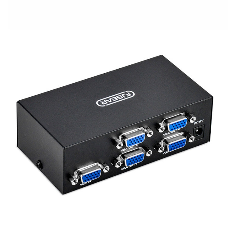 FJGEAR FJ-2004 VGA Splitter 1 In 4 Out Computer Vedio Output Splitter, EU Plug