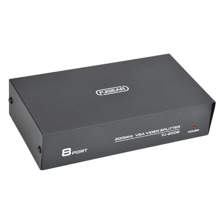 FJGEAR FJ-2008 VGA Splitter 1 In 8 Out Computer Vedio Output Splitter, EU Plug My Store