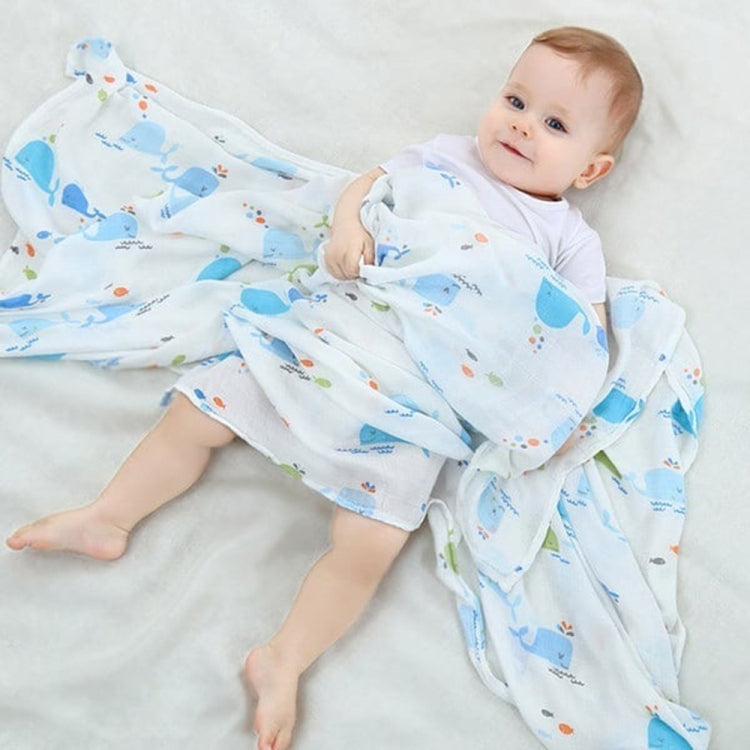 Cartoon Baby Soft Gauze Quilt Swaddle Cotton Bath Towel 117 X 117cm My Store