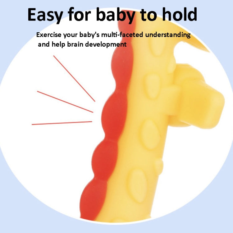 XUNYI Baby Giraffe Rattles Teether Kids Silicone Bite Toy