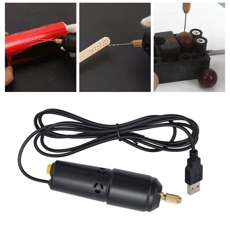 USB Interface 360 Mini Electric Drill Manual Glue Drilling Electric Drill