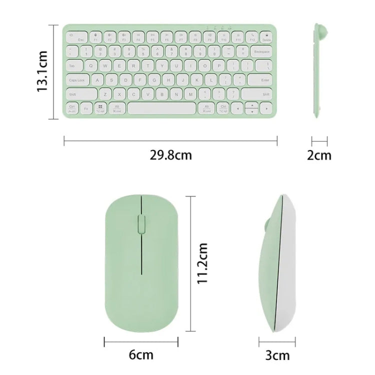 B087 2.4G Portable 78 Keys Dual Mode Wireless Bluetooth Keyboard And Mouse