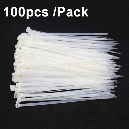 National Standard 7.6mm Wide Self-Locking Nylon Cable Ties Plastic Bundle Cable Ties