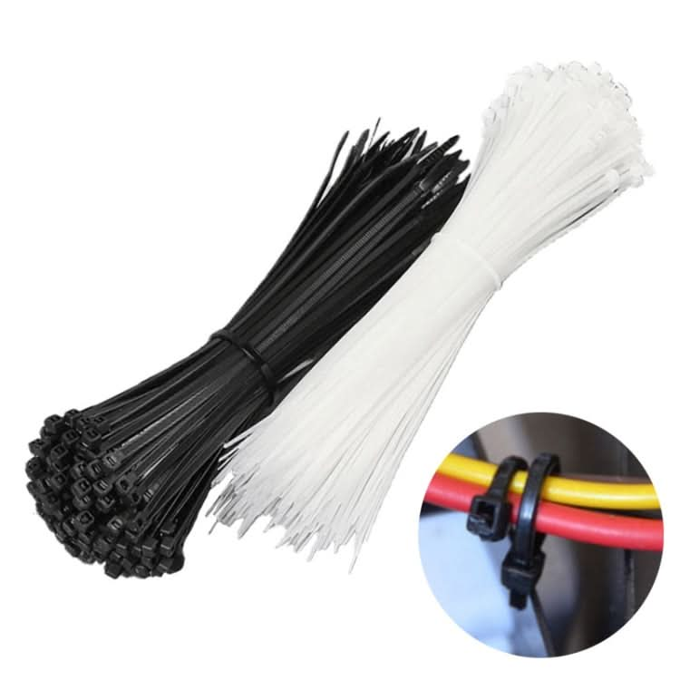 National Standard 7.6mm Wide Self-Locking Nylon Cable Ties Plastic Bundle Cable Ties