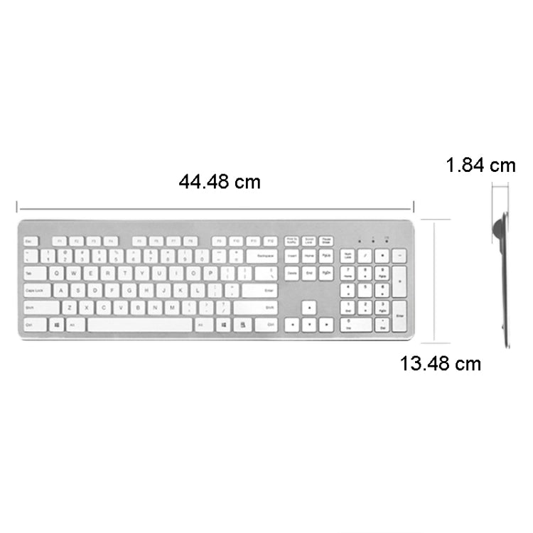 B035 2.4G Wireless Keyboard Scissor Foot Construction Silent Office Laptop External Keyboard