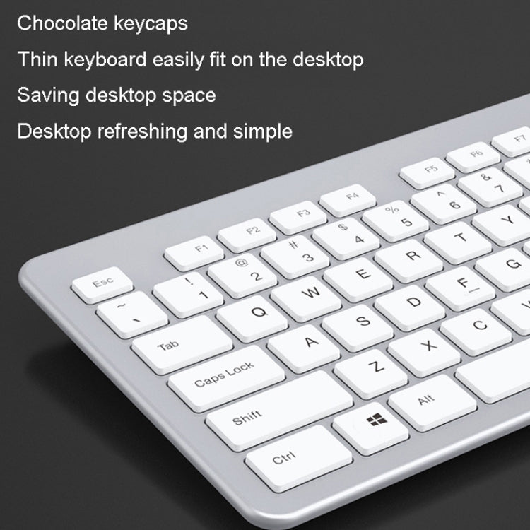 B035 2.4G Wireless Keyboard Scissor Foot Construction Silent Office Laptop External Keyboard