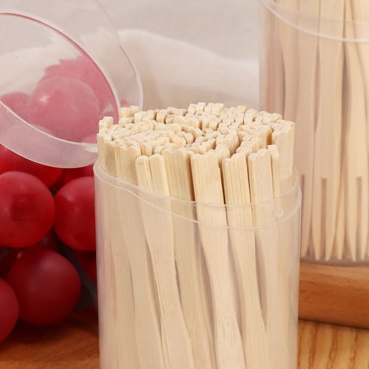 Bamboo Fruit Stick Disposable Two Tines Dessert Fork For Home Use Reluova