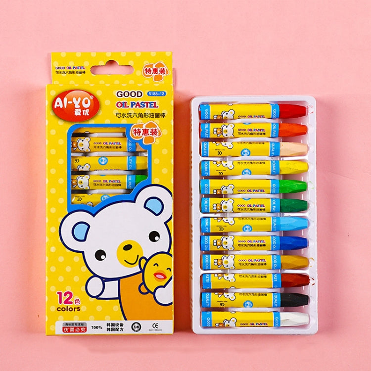 AIYO Washable Painting Crayons Childrens Oil Paint Stick Set My Store