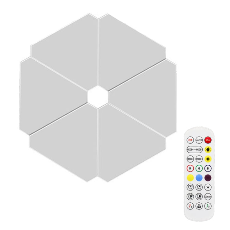 Triangle Splicing Intelligent Sound Control Quantum Light Atmosphere Lighting With Remote Control, US Plug