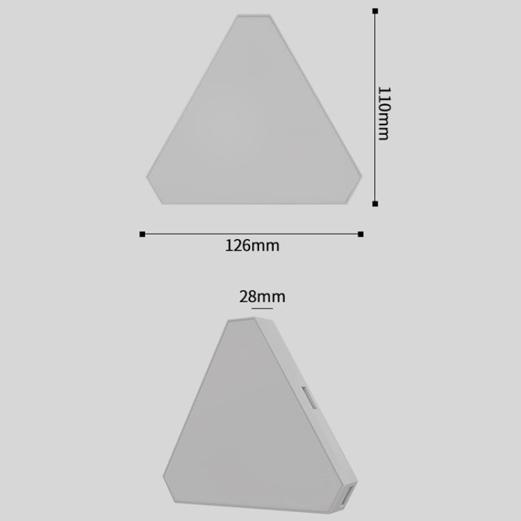 Triangle Splicing Intelligent Sound Control Quantum Light Atmosphere Lighting With Remote Control, US Plug