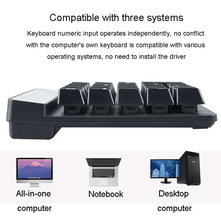 K6 19 Key Mini Wireless Bluetooth Digital Keyboard Suspended Mechanical Universal Keypad 4.0 My Store