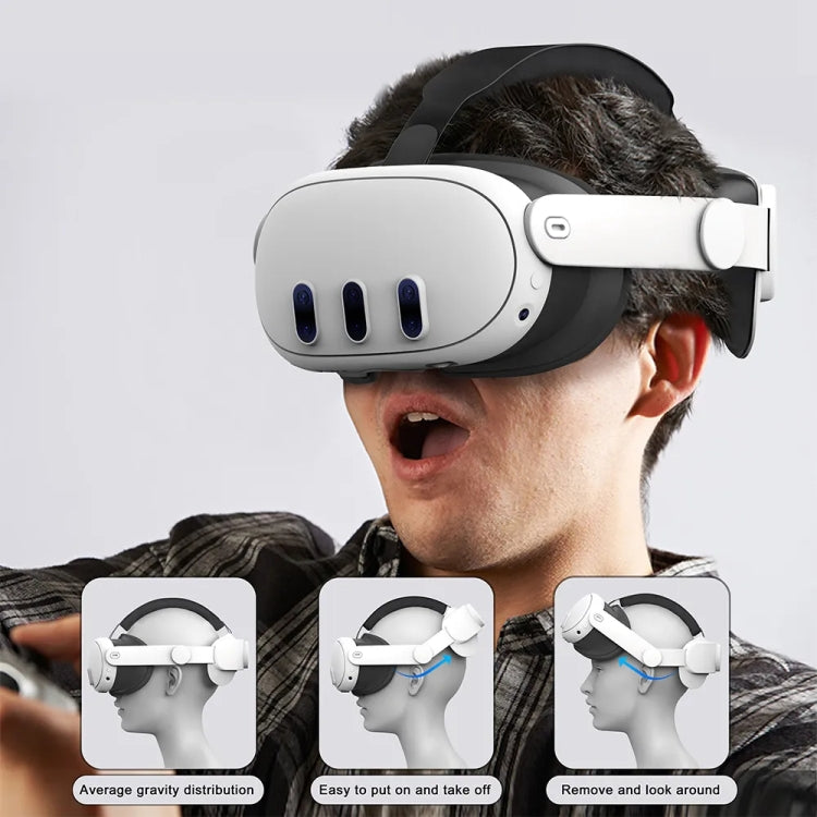 For Meta Quest 3 VR Adjustable Elite Headset Head Strap