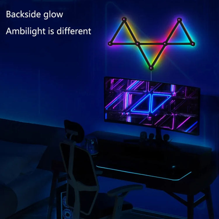 LED WIFI Graffiti Bluetooth Smart Splicing Quantum Light DIY Atmosphere Lighting With Remote Control, US Plug My Store