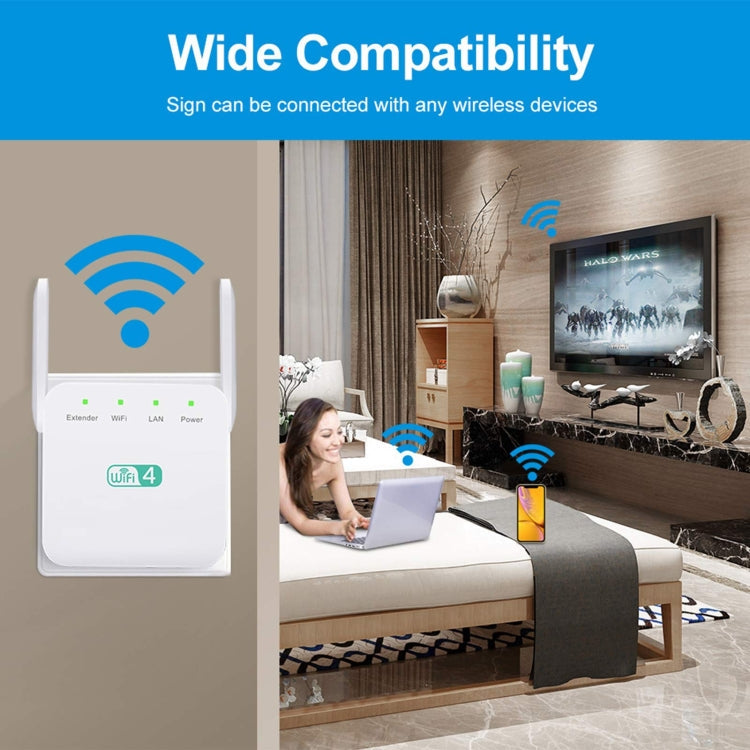 2.4G 300M Wi-Fi Amplifier Long Range WiFi Repeater Wireless Signal Booster-Reluova