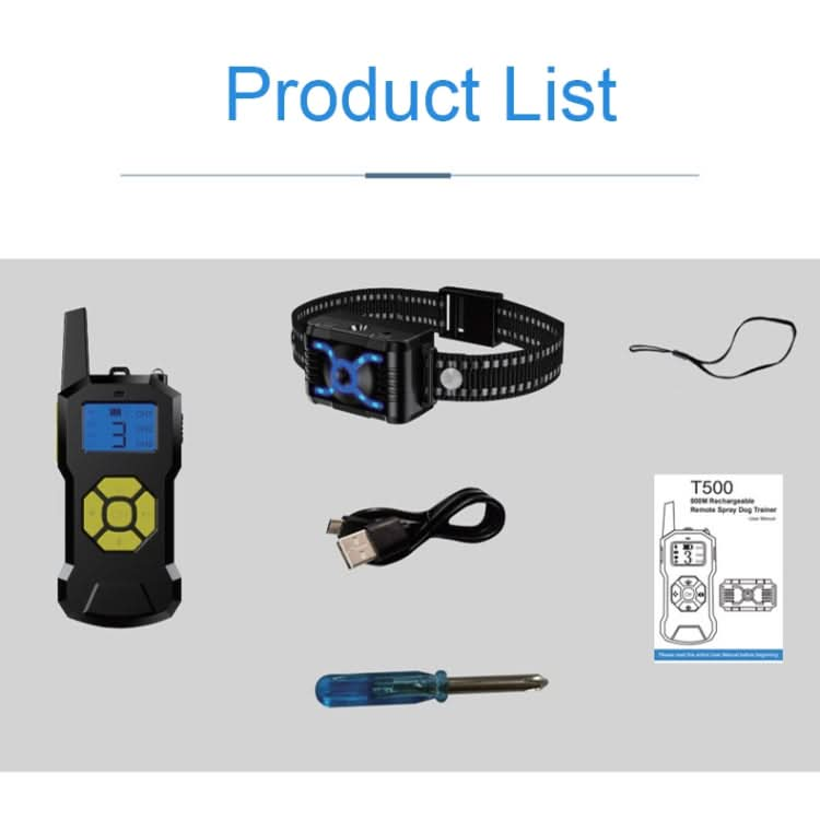 800m Remote Control Spray Bark Stopper Waterproof Shock Dog Training Collar-Reluova