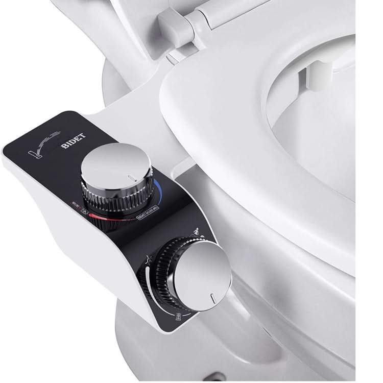 Bidet Toilet Seat Attachment With Hot & Cold Double Nozzle Personal Hygiene Reluova