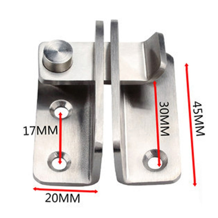 Stainless Steel Sliding Door Latch No Punch Latch Door Bolt Catch With Screw My Store