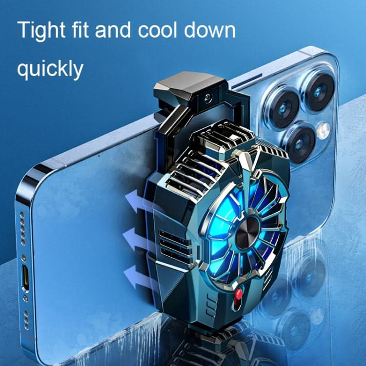 X20 Semiconductor Mobile Phone Radiator LED Light Mini Phone Cooling Fan