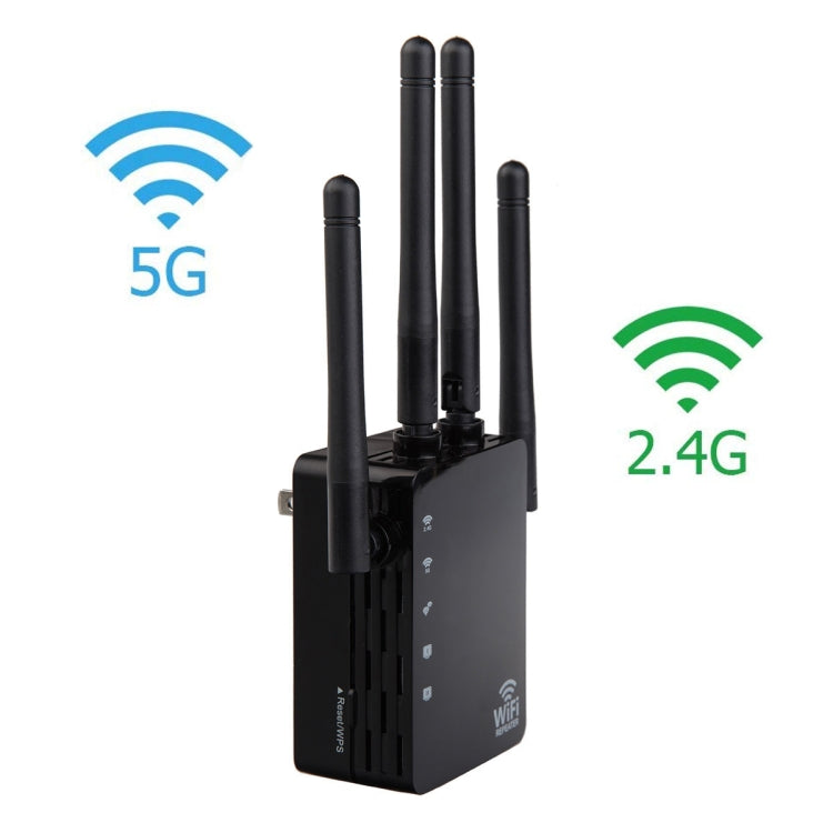 5G/2.4G 1200Mbps WiFi Range Extender WiFi Repeater With 2 Ethernet Ports My Store