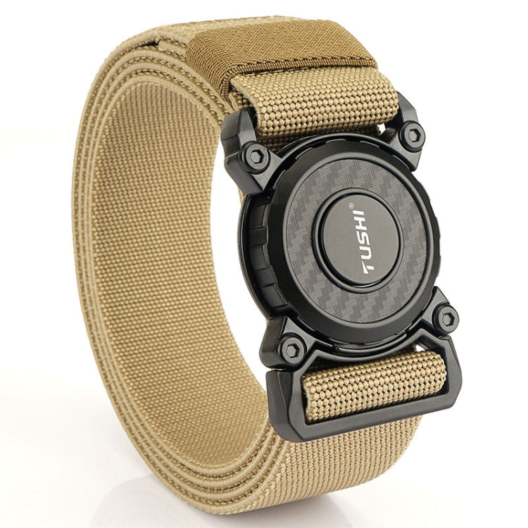 TUSHI 3.8cm Width Men Belts Army Style Quick Release Buckle Nylon Outdoor Man Casual Belt 125cm My Store