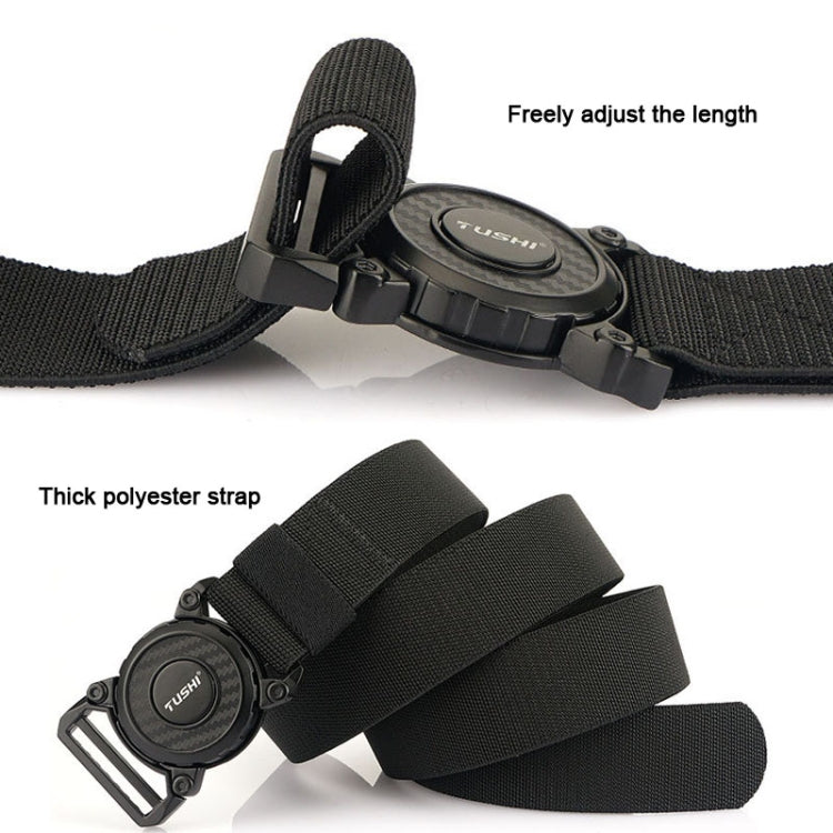 TUSHI 3.8cm Width Men Belts Army Style Quick Release Buckle Nylon Outdoor Man Casual Belt 125cm My Store