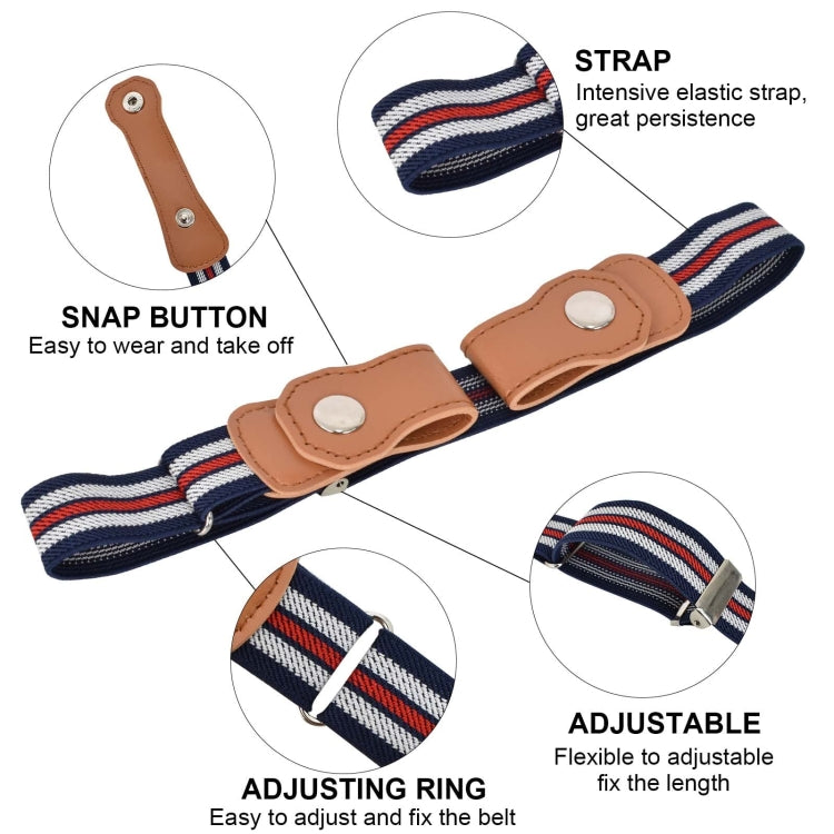 2.5cm Width Children No Buckle Elastic Belt Adjustable Invisible Stretch Belt for Boys and Girls-Reluova