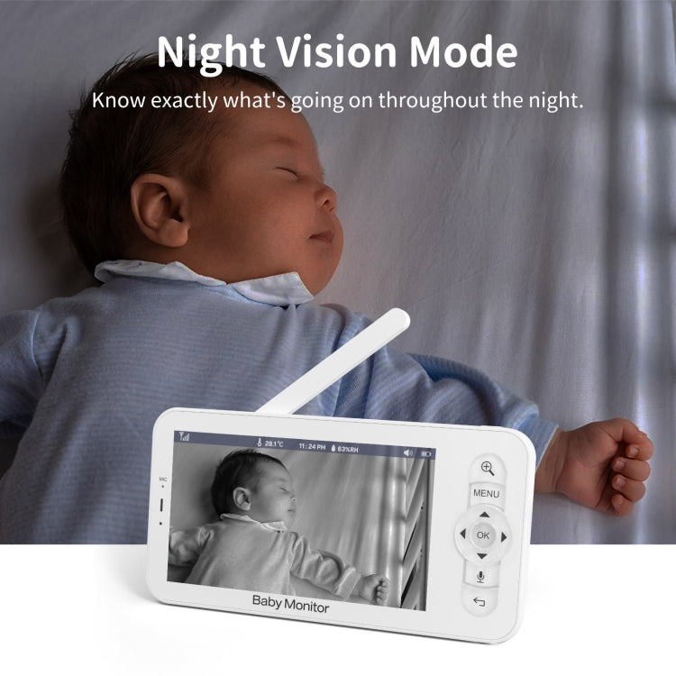 5 Inch HD Baby Monitor Wireless Wifi Baby Care Camera