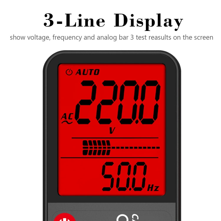 BSIDE ADMS7 Smart Thin Digital Multimeter Counts DC AC Voltmeter Reluova