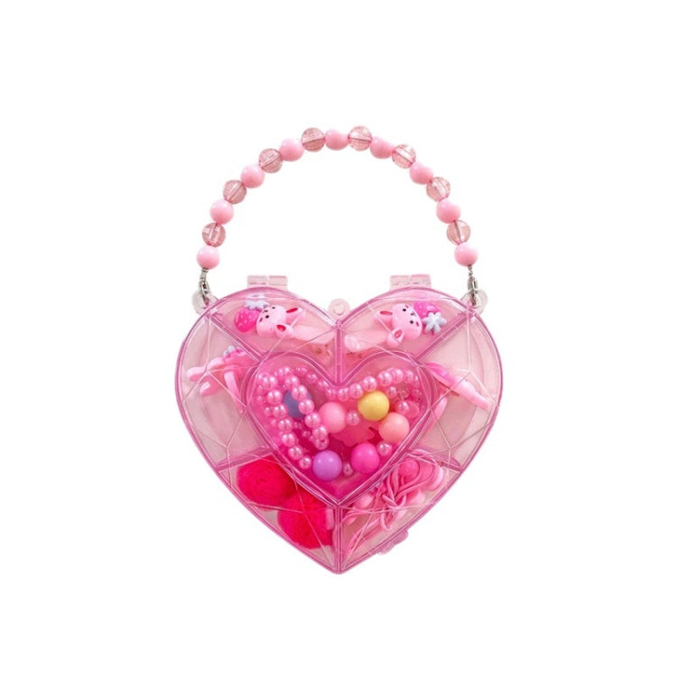 Children Heart-shaped Jewelry Gift Box Set Kids Hairpin Hair Tie Becklace Ring My Store